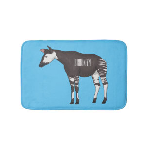 Tapete De Banheiro Okapi cartoon illustration