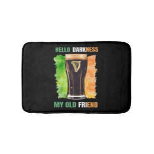 Tapete De Banheiro Olá Escuridão Meu Velho Amigo, Irlandês Stout