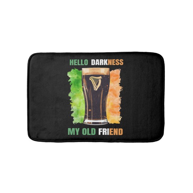 Tapete De Banheiro Olá Escuridão Meu Velho Amigo, Irlandês Stout (frente)