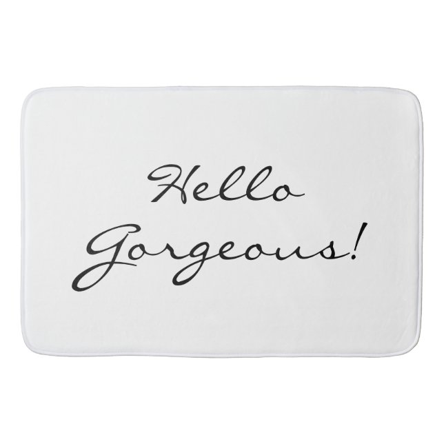 Tapete De Banheiro Olá, Grande (Frente)