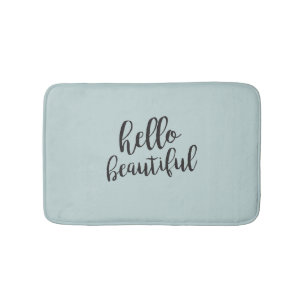 Tapete De Banheiro Olá linda Turquoise Bath Mat
