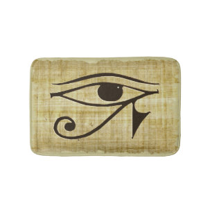 Tapete De Banheiro Olho egípcio antigo de Horus no papiro do falso