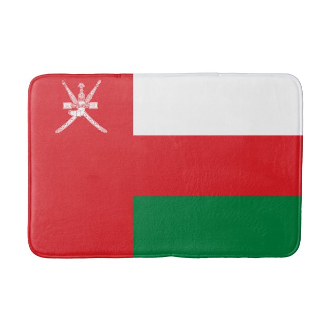 Tapete De Banheiro Oman Flag Bath Mat (Frente)