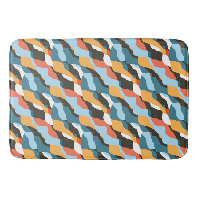 Tapete De Banheiro Ondas de Montanha (Frente)