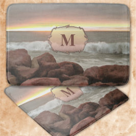 Tapete De Banheiro Ondas e pedras 0893