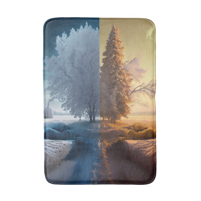 Tapete De Banheiro One day in winter (Frente Vertical)