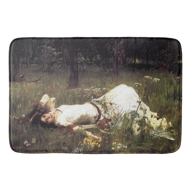Tapete De Banheiro Ophelia, por John William Waterhouse, 1889 (Frente)