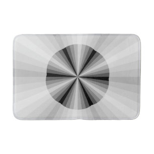 Tapete De Banheiro Óptica Ilusões Pretas Bath Mat