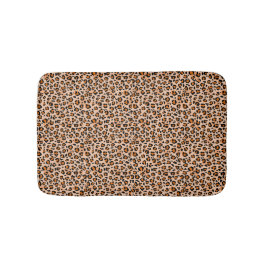 Tapete De Banheiro Orange and Brown Leopard Print