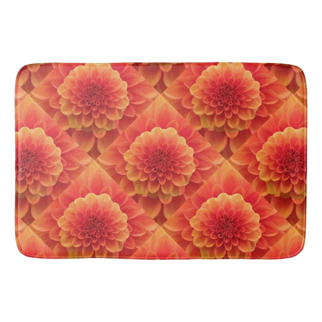 Tapete De Banheiro Orange Dahlia (Frente)