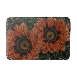 Tapete De Banheiro Orange Daisy Balls Bath Mat