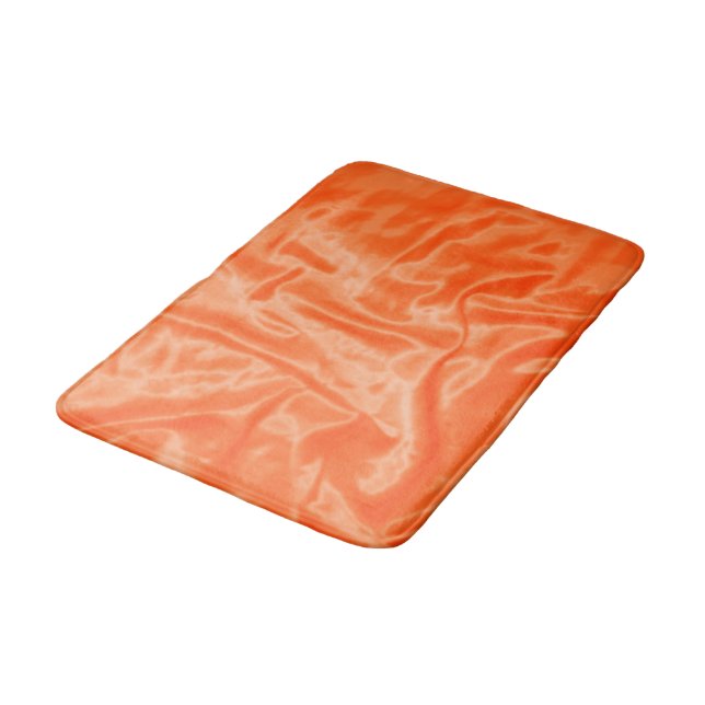 Tapete De Banheiro Orange Satin - Média Bath Mat (Angulado)