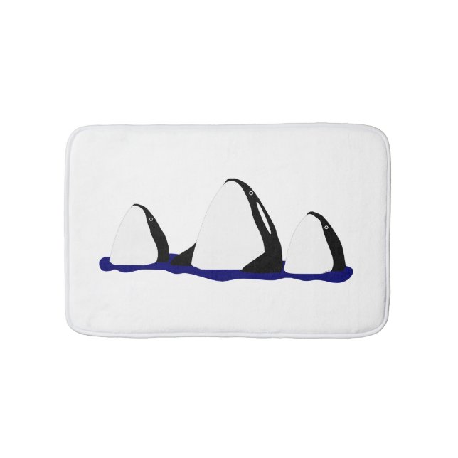 Tapete De Banheiro Orcas Bathmat (frente)