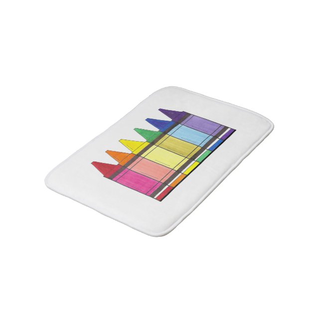 Tapete De Banheiro Orgulho de Abastecimento de Arte Escolar Rainbow C (Angulado)