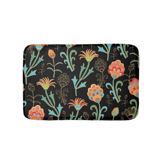 Tapete De Banheiro Oriental Floral Elegância Invisível (frente)