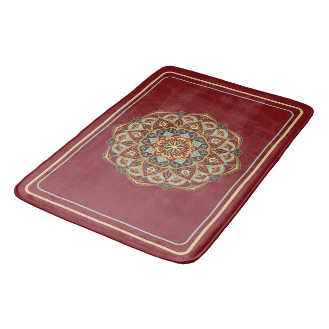 Tapete De Banheiro Oriental Mandala - Bath Mat (Angulado)