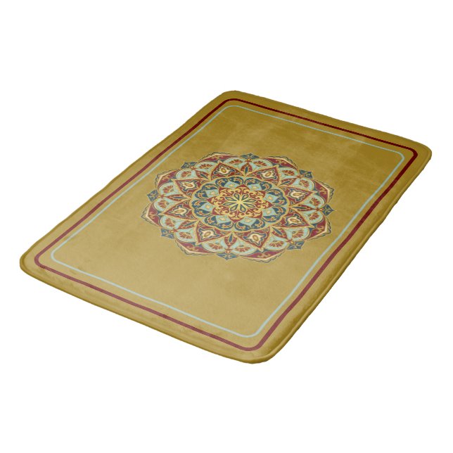 Tapete De Banheiro Oriental Mandala - Bath Mat (Angulado)