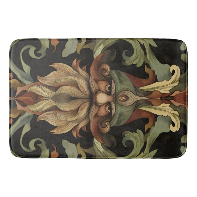 Tapete De Banheiro Ornamentado Fantasy Gnomo (Frente)