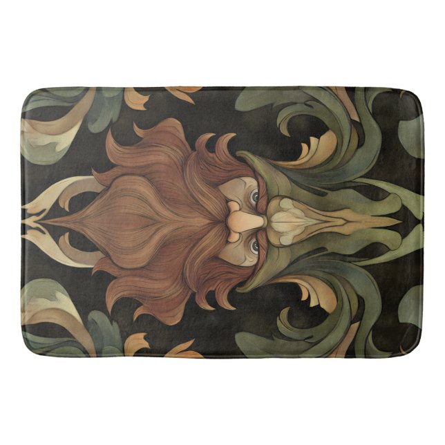 Tapete De Banheiro Ornamentado Fantasy Gnomo (Frente)
