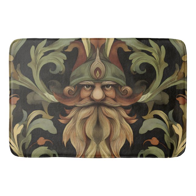 Tapete De Banheiro Ornamentado Fantasy Gnomo (Frente)