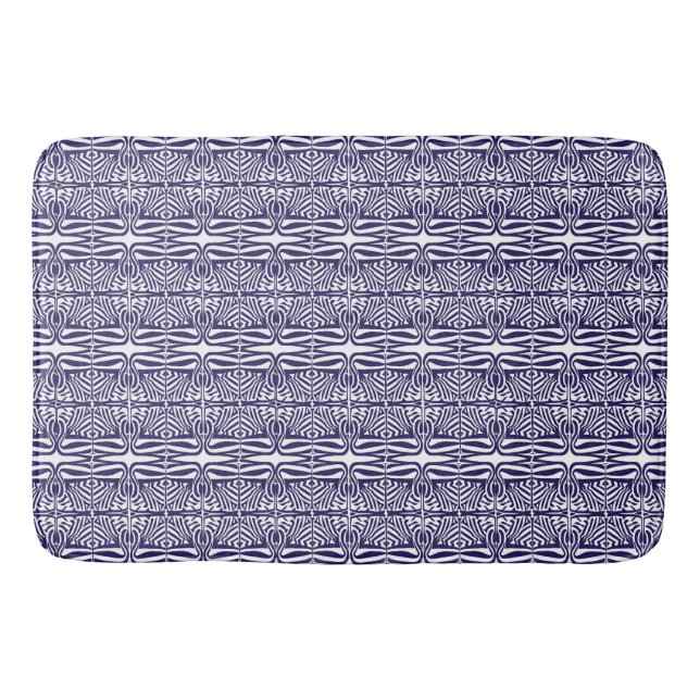 Tapete De Banheiro Ornamento Púrpura Bath Mat (Frente)
