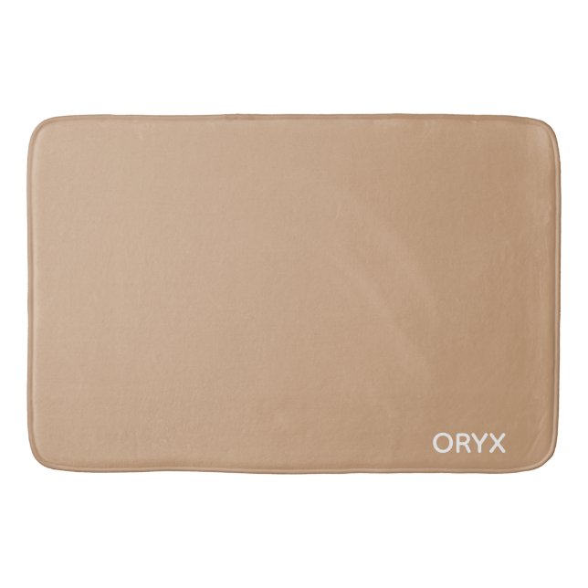 Tapete De Banheiro Oryx Brown Beige Color Name (Frente)