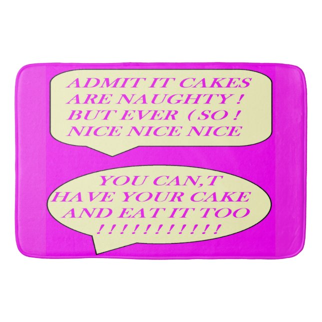 Tapete De Banheiro Os bolos são bons feitos para amantes de comida co (Frente)