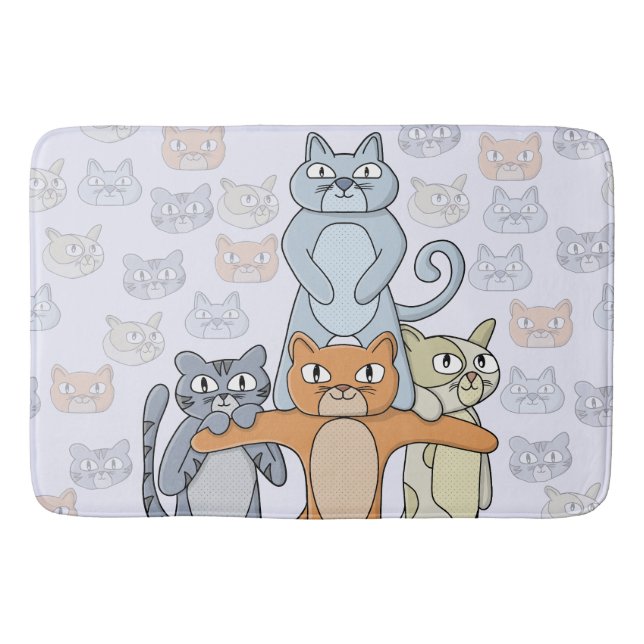 Tapete De Banheiro Os Gatos Incríveis (Frente)