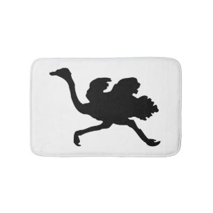 Tapete De Banheiro Ostrich Silhouette