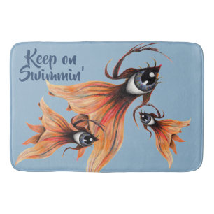 Tapete De Banheiro Ouro Surreal Goldfish Fantástico Art Qualquer Cor