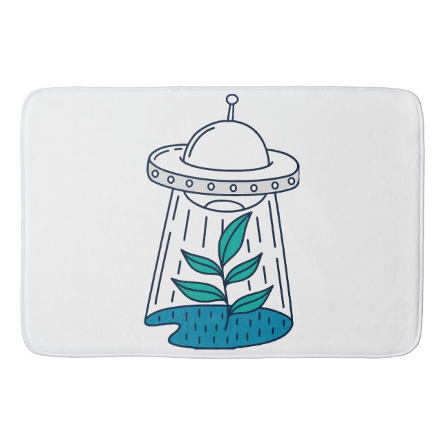 Tapete De Banheiro OVNI de aliens (Frente)