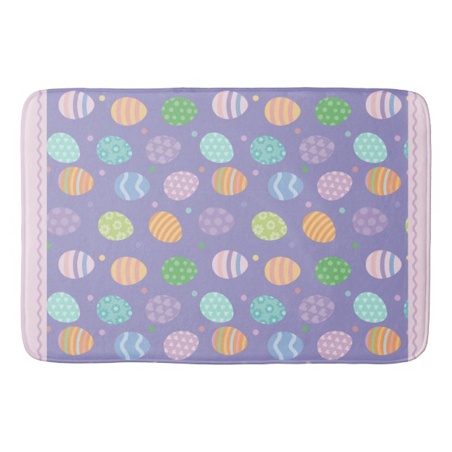 Tapete De Banheiro Ovo de Páscoa Pastel (Frente)