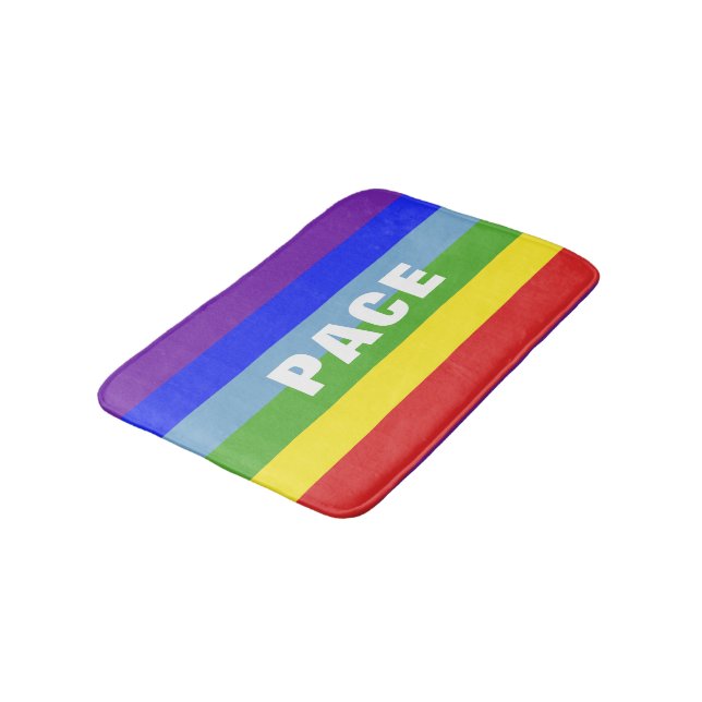 Tapete De Banheiro Pace – Peace – Frieden – Rainbow Color Regenbogen (Angulado)