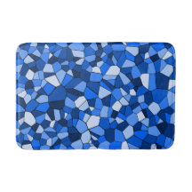 Padrão Abstrato de Mosaico Azul Moderno