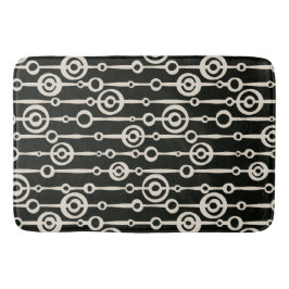 Tapete De Banheiro Padrão abstrato elegante preto e branco