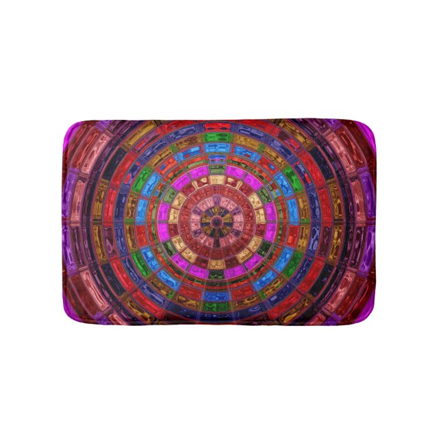 Tapete De Banheiro Padrão abstrato Mosaico nº 4 (frente)