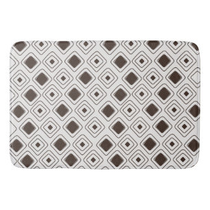 Tapete De Banheiro Padrão Aztec Geométrico Tribal Neutral Boho Soft