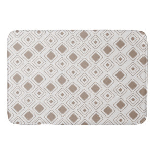 Tapete De Banheiro Padrão Aztec Geométrico Tribal Neutral Boho Soft