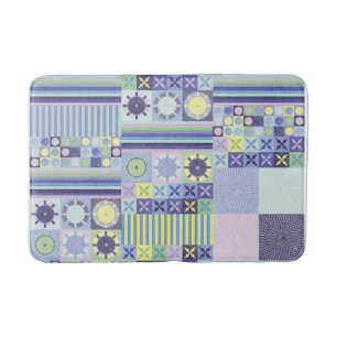 Tapete De Banheiro Padrão Bonito Faux Knit Crochet Blanket de Nanna