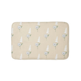 Tapete De Banheiro Padrão Botânico Boêmico Floral Beige