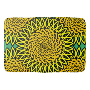Tapete De Banheiro Padrão Celtic Knot Sunflower