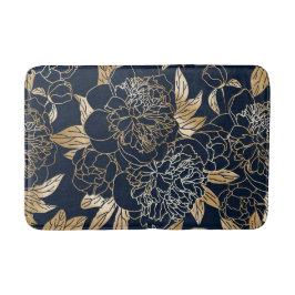 Tapete De Banheiro Padrão contínuo floral estético