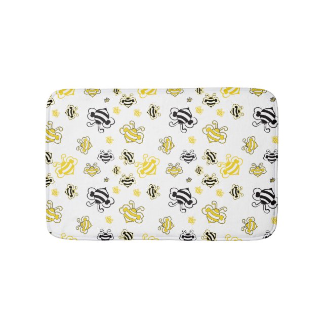 Tapete De Banheiro Padrão das abelhas-cuecas (frente)