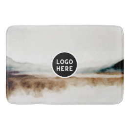 Tapete De Banheiro Padrão de Abstrato de Aquarela Natural Minimalista