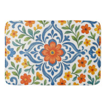 Padrão de Arte Floral Clássica Mediterrânica