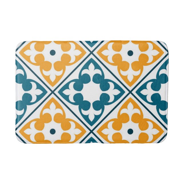 Tapete De Banheiro Padrão de azulejos cerâmicos (Frente)