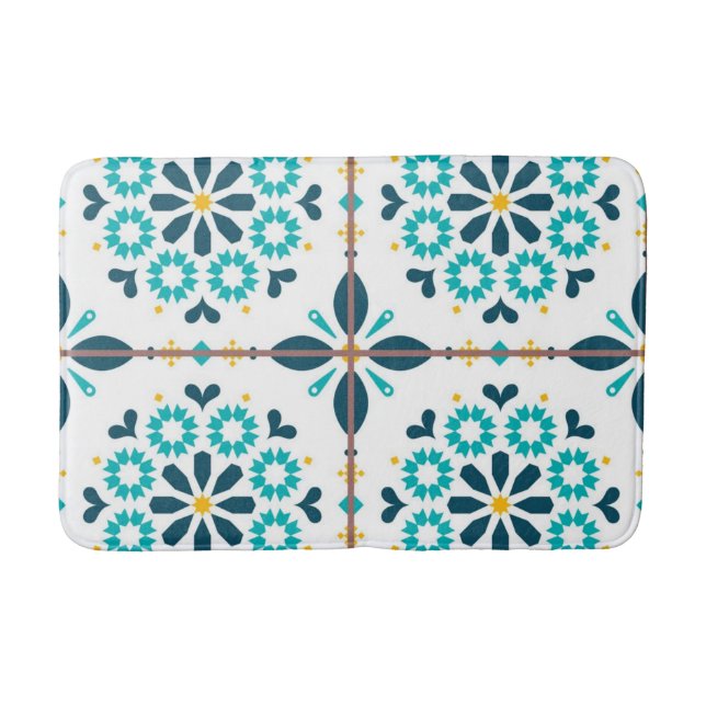 Tapete De Banheiro Padrão de azulejos cerâmicos (Frente)