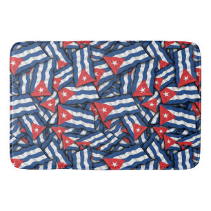 Tapete De Banheiro Padrão de Bandeira de Cuba