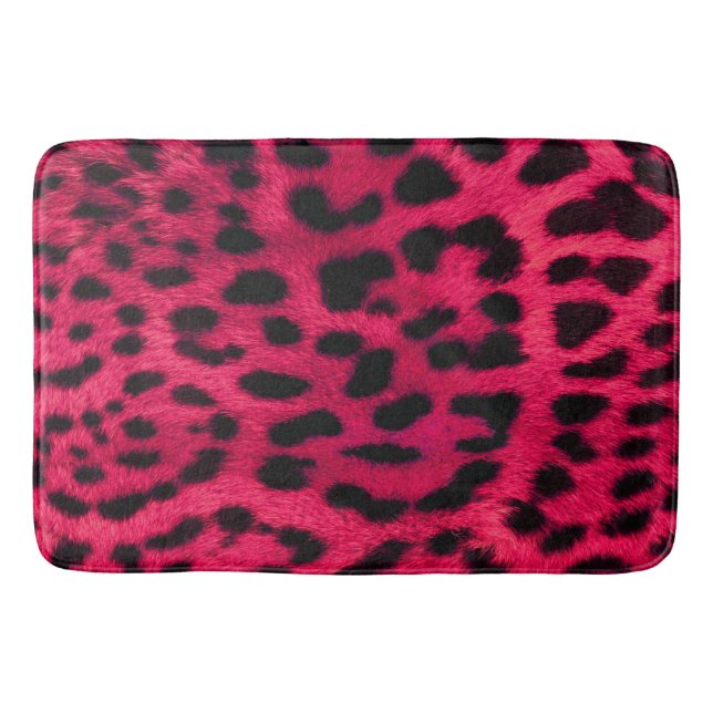 Tapete De Banheiro Padrão de Bath Mat/Zebra Rosa (Frente)