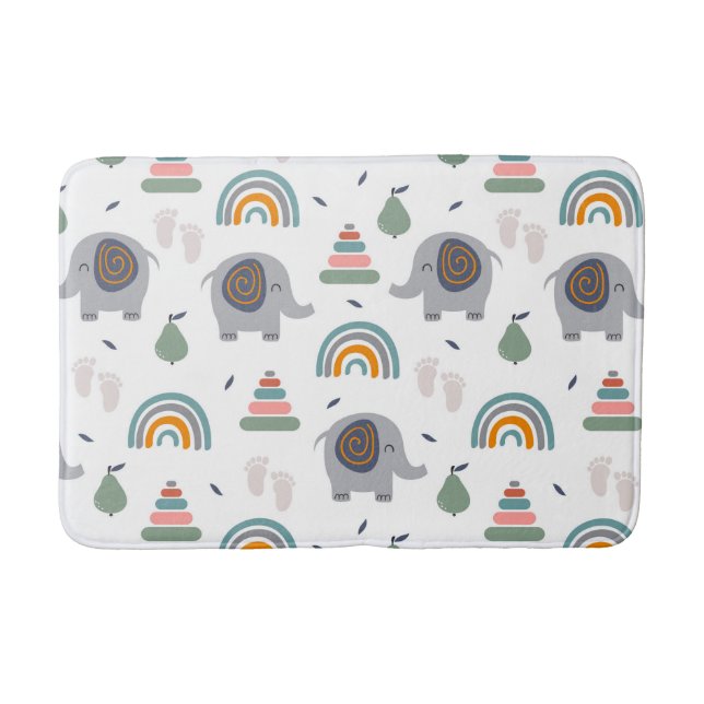 Tapete De Banheiro Padrão de Brinquedo de Bebê Bonito (Frente)